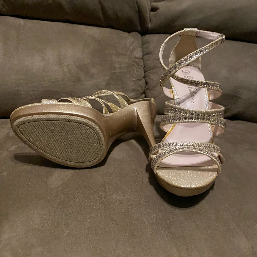 Golden High Heel Stilettos